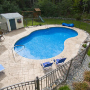 Stamped Concrete Pool Deck